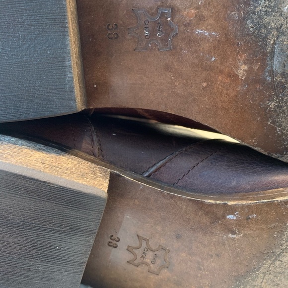 Diesel Desert Prarie Brown Leather High Boots - Picture 13 of 14